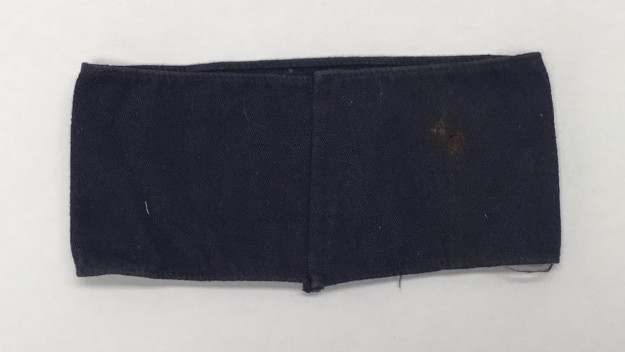 A WW2 era Civil Defence armband, believed to have been originally worn by Ernest Baker, later L/ - Image 3 of 6