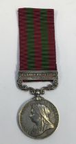 An India Medal 1895-1902, with clasp for Punjab Frontier 1897-98. Named in running script to 84345