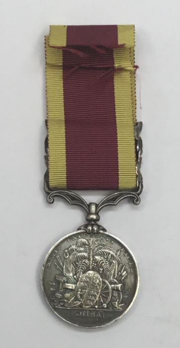 Second China War Medal, with clasps for Pekin 1860, and Taku Forts 1860. Officially impressed to ( - Image 3 of 6