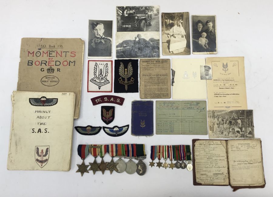 An exceptional and rare WW2 and Post WW2 era medal group and photo archive to 908535 L/Cpl Gerald