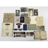 An exceptional and rare WW2 and Post WW2 era medal group and photo archive to 908535 L/Cpl Gerald