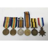 A selection of WW1 era British / Commonwealth medals (all singles). To include: a South African