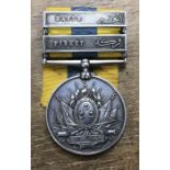 Khedive’s Sudan Medal to 1640 Pte Griffiths of the 1st North Staffordshire Regiment with HAFIR &
