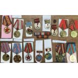 Collection of Russian Cold War Period Medals.