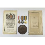 WW1 trio casualty group awarded to 536146 Pte  E.A.P. Austing, Royal Army Medical Corps. To