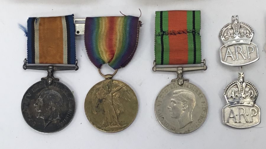 An interesting collection of Victorian through to WW2 items of Militaria, all relating to two - Image 4 of 5