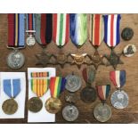 Collection of British WW2 stars including Atlantic, Italy, Africa 1939-45 & France & Germany with