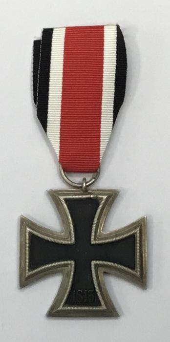 WW2 Iron Cross 2nd Class. Usual 3 part construction, with magnetic iron core and silvered rim. - Image 3 of 4