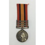 Boer War Queen’s South Africa Medal, 2nd type reverse with ghost dates. Official impressed naming to