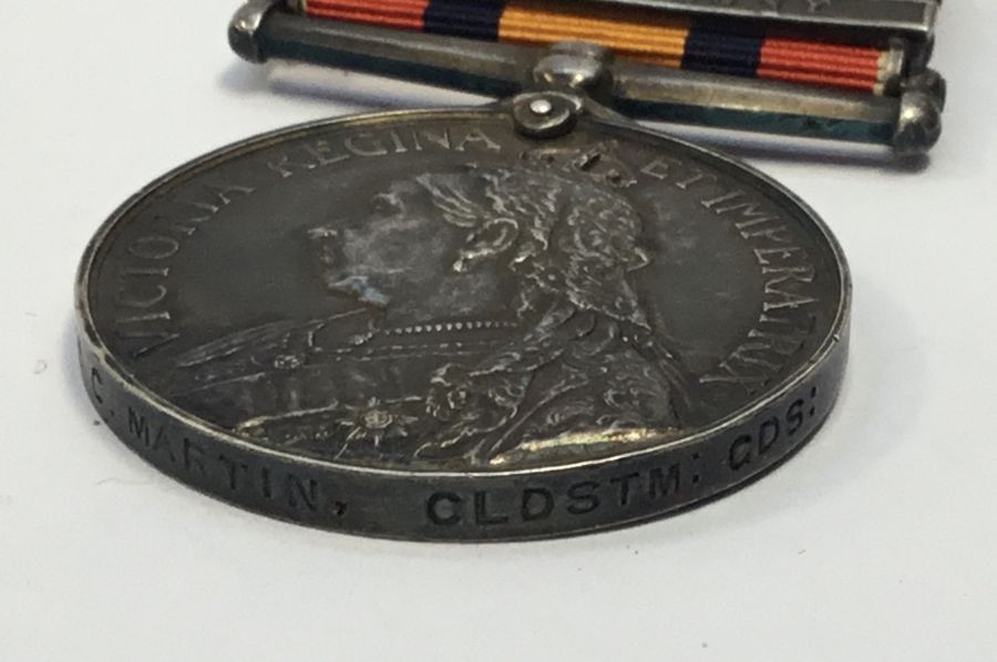 Boer War Queen’s South Africa Medal, 2nd type reverse with ghost dates. Official impressed naming to - Image 4 of 6
