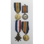 An interesting selection of WW1 medal singles, including an officer casualty and a military medal