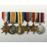 A WW1 / WW2 Royal Navy Medal group, awarded to K.18884 Stoker 1 Walter John Jones. To include: the