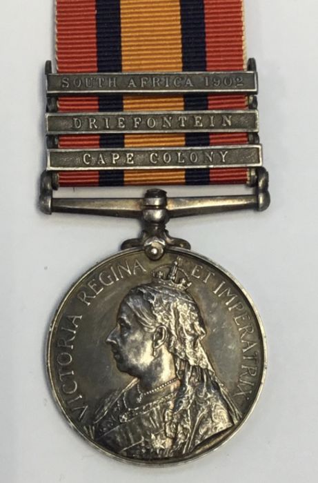 Boer War Queen’s South Africa Medal, 2nd type reverse with ghost dates. Official impressed naming to - Image 2 of 6