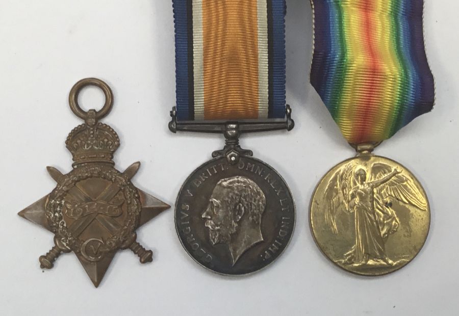 A WW1 British medal trio, named to 34308 Gnr George Richardson RFA. To include: the 1914-15 star,