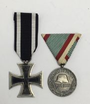 WW1 German Iron Cross 2nd Class, with usual 3 piece construction and painted iron core (