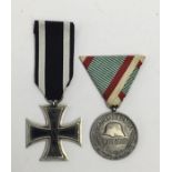 WW1 German Iron Cross 2nd Class, with usual 3 piece construction and painted iron core (