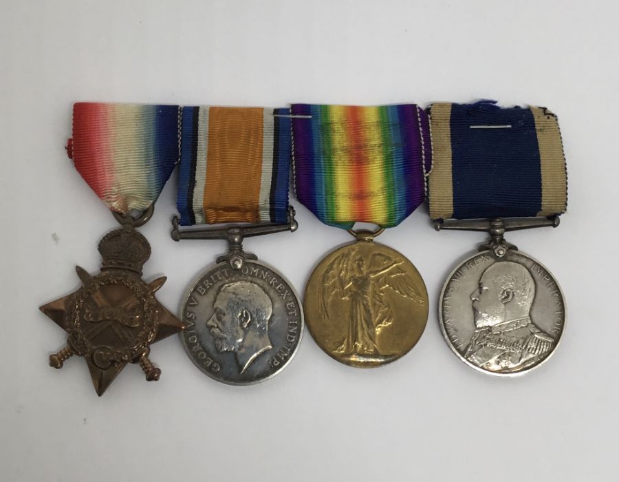 WW1 Royal Navy Trio / Long Service Group. Awarded to 155115 Act CPO John William Ralph. To - Image 2 of 7