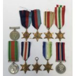 A selection of various British WW2 medals, all unnamed as issued. To include: 2 x 1939-1945 Stars, 2