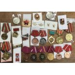Collection of Russian Cold War Period Medals.