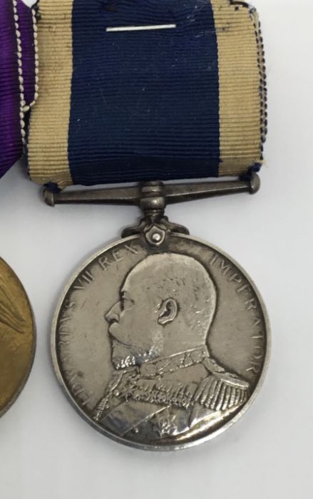 WW1 Royal Navy Trio / Long Service Group. Awarded to 155115 Act CPO John William Ralph. To - Image 3 of 7