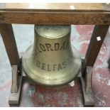 SS Lordantrim Ships Bell in Wooden Frame. The Steamship LORDANTRIM was built in 1890 in Belfast