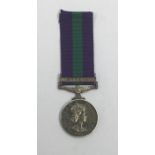 General Service Medal 1918-62, with clasp for Cyprus. Officially named to 23252930 GDSM R.Green