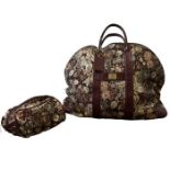 A huge vintage tapestry style weekend bag with matching wash bag by PB weekend (2)