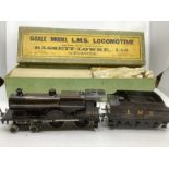 Antique Bassett Lowke O gauge boxed Loco and tender 1036 and company ing tender , in original box