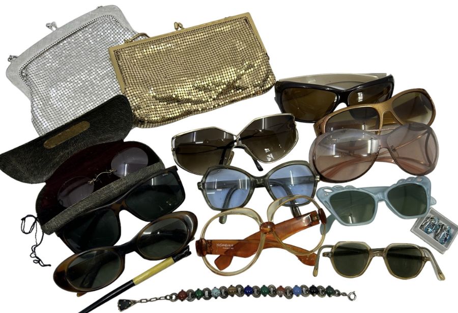 1930s to YK2 sunglasses to include 1970s YSL (a/f), 1980s Christian Dior Optyl sunglasses, plastic