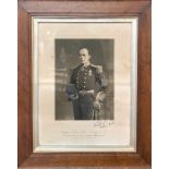 Captain Robert Falcon Scott, CVO, (1868-1912). A photographic memorial portrait bearing facsimile