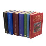 Rowling, J. K. Harry Potter. Deluxe Editions. A complete set of first deluxe editions, first