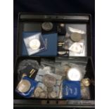 A collection of British and UK coins with pre 47 silver