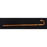 A Jaki Werk of Germany walking stick which opens to reveal a tripod, c.1930s.