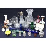 A large collection of various glass wares to include a quantity of early 20th century glasses,