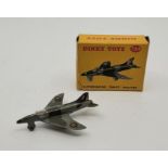 A Dinky Toys 734 Supermarine "Swift" Fighter, in original card box, together with a Dinky Toys 736