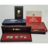 "The Royal Standards", The Danbury Mint, a silver proof three ingot collection, in fitted box,