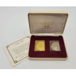 The Royal Silver Wedding Commemorative Stamp Replicas, Hallmark Replicas Limited, a 22ct. gold (26.