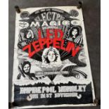 An original large Led Zeppelin poster