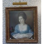 19th Century English School. Half-length portrait of Elizabeth Busfield (1748-1798), wife of Johnson
