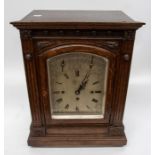 Masonic Interest: Robotham Leicester, late Victorian fusee bracket clock. A large imposing clock