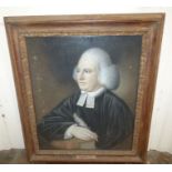 19th Century English School. Half-length portrait of the Rev. Miles Atkinson (1741-1811), pastel