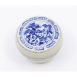 An Hoi An wreck blue and white cosmetic jar and cover, Annam, Vietnam, mid to late 15th Century, the