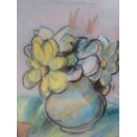 Sir Mathew Smith (1879-1959) Flowers in vase pastel, 27 x 21cm, framed and glazed Provenance: