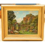 ***WITHDRAWN*** Tom Edwin Mostyn, ROI, RWA, RCA (British 1864-1930) English Country garden oil on