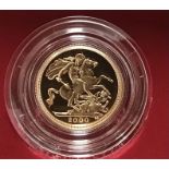 Royal Mint Gold Proof 2000 Half Sovereign in Original Case.
