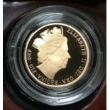 Royal Mint 2016 Proof Half Sovereign in Original Case with Certificate of Authenticity.