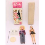 Sindy: A boxed Sindy, Blonde Sindy in Weekenders, Reference 12GSS, with original price sticker 24s/
