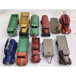 Dinky: A collection of unboxed, playworn Dinky Toys commercial vehicles to include: Petrol