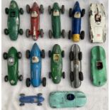 Dinky: A collection of assorted Dinky Toys diecast racing car vehicles, together with Corgi BRM