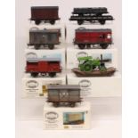 Parkside Dundas: A collection of seven boxed Parkside Dundas, O Gauge, made Wagon Kits. Kits do